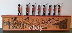 Britains Lead Soldiers 8 Pc Set British Coldstream Guards Marching Org Box 1515