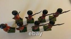 Britains Lead Soldiers 8 Pc Set British Coldstream Guards Marching Org Box 1515