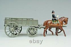 Britains Lead Toy Soldiers #146 ROYAL ARMY SERVICE CORPS with WAGON Restored