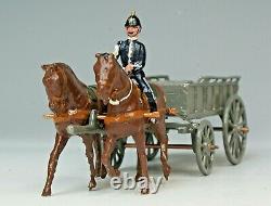 Britains Lead Toy Soldiers #146 ROYAL ARMY SERVICE CORPS with WAGON Restored