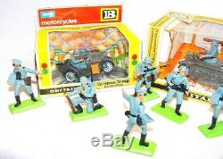 Britains Ltd 132 German WWII HALF TRACK + SIDECAR MOTORCYCLE & INFANTRY MIB`74