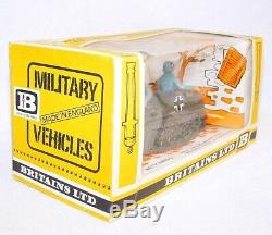 Britains Ltd 132 German WWII HALF TRACK + SIDECAR MOTORCYCLE & INFANTRY MIB`74