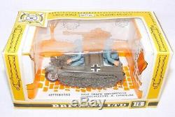 Britains Ltd 132 German WWII HALF TRACK + SIDECAR MOTORCYCLE & INFANTRY MIB`74