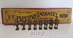 Britains Ltd British Infantry No 195 Lead Soldiers With Original Box