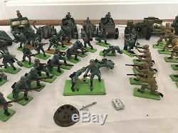 Britains Ltd Deetail WWII Toy Soldiers & Vehicles 1970s Vintage Lot 89 Total