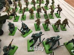 Britains Ltd Deetail WWII Toy Soldiers & Vehicles 1970s Vintage Lot 89 Total