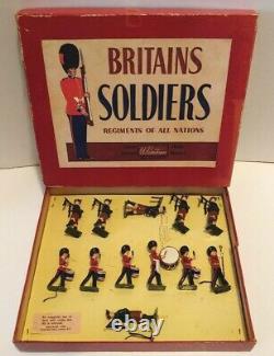 Britains Ltd. Set No. 2096 Pipes & Drums of The Irish Guards in Original Box