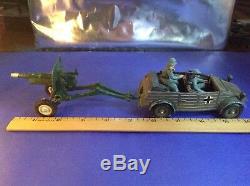 Britains Ltd WW2 German Kubelwagen Vehicle & Artillery