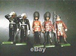 Britains Metal Toy Soldiers Set 52 on Foot & 8 Mounted Queen Elizabeth HUGE LOT