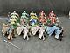 Britains Moulded Metal Jousting Knight Mounted And Foot Soldiers X 20 54mm Lead