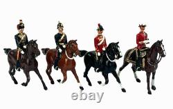 Britains Mounted Officers Bundle 54mm British Toy Soldier Rare Repainted