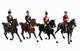 Britains Mounted Officers Bundle 54mm British Toy Soldier Rare Repainted
