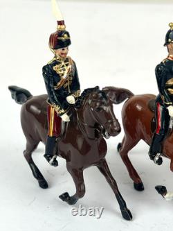 Britains Mounted Officers Bundle 54mm British Toy Soldier Rare Repainted
