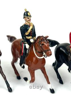 Britains Mounted Officers Bundle 54mm British Toy Soldier Rare Repainted