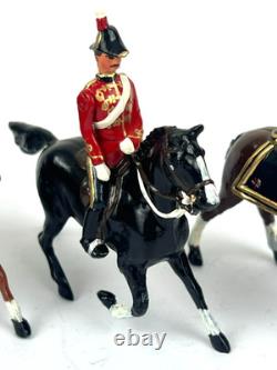 Britains Mounted Officers Bundle 54mm British Toy Soldier Rare Repainted