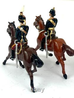 Britains Mounted Officers Bundle 54mm British Toy Soldier Rare Repainted