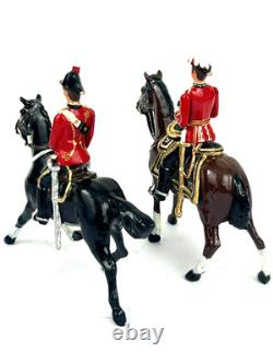 Britains Mounted Officers Bundle 54mm British Toy Soldier Rare Repainted