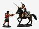 Britains Napoleonic 54mm Mounted French Vs Highlander Toy Soldier Set Box 17257