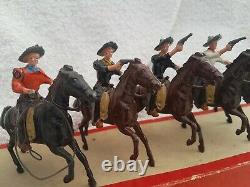 Britains No. 179 Vintage Mounted Lead Cowboys Set