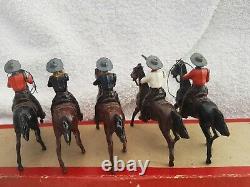 Britains No. 179 Vintage Mounted Lead Cowboys Set