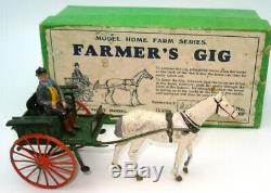 Britains No. 20f Farmer's Gig Pre-war And Boxed Rare