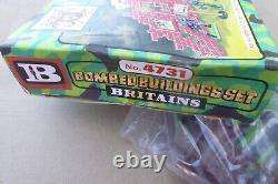 Britains No. 4731 Bombed Buildings Set Army Group 1976, As Photo's