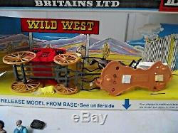 Britains No. 7615 Stage Coach Vintage Model Boxed Wild West Cowboys