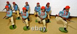 Britains Paris Office 9 x French Zouaves Charging 1905 / 1909 Issues Rare