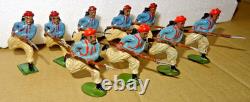 Britains Paris Office 9 x French Zouaves Charging 1905 / 1909 Issues Rare