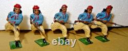Britains Paris Office 9 x French Zouaves Charging 1905 / 1909 Issues Rare
