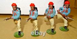 Britains Paris Office 9 x French Zouaves Charging 1905 / 1909 Issues Rare