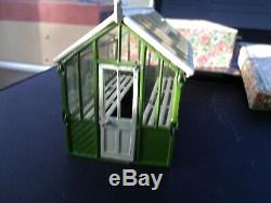 Britains Pre War Lead Miniature Garden -BOXED 053 SPAN ROOF GREENHOUSE