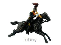 Britains Pre War Plug Arm 12th Lancer Trumpeter 54mm Toy Soldier RARE Circa 1895