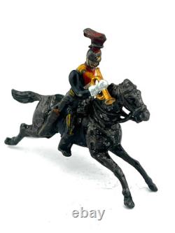 Britains Pre War Plug Arm 12th Lancer Trumpeter 54mm Toy Soldier RARE Circa 1895