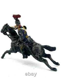 Britains Pre War Plug Arm 12th Lancer Trumpeter 54mm Toy Soldier RARE Circa 1895