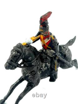 Britains Pre War Plug Arm 12th Lancer Trumpeter 54mm Toy Soldier RARE Circa 1895