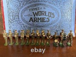 Britains Pre-War Set 1301 US Military Band Active Service Dress Army Toy Soldier