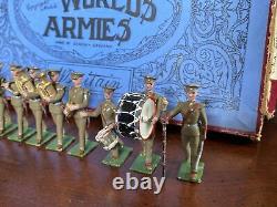 Britains Pre-War Set 1301 US Military Band Active Service Dress Army Toy Soldier
