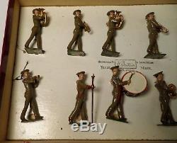 Britains Pre War Set #1301 U. S. Military Band with Box
