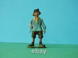 Britains Pre-war (c1927) Rare Vintage Lead Model Home Farm Village Idiot #587