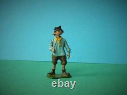 Britains Pre-war (c1927) Rare Vintage Lead Model Home Farm Village Idiot #587