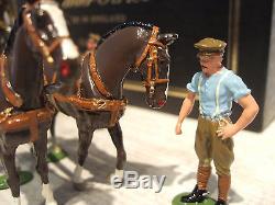 Britains Premier 8920 Horse Drawn Wagon & 4 Man Army Service Corps Team