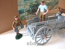 Britains Premier 8920 WW1 Horse Drawn Wagon & 2 Horses & 4 Man ASC & Adhoc Box