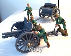 Britains Premier 8924 German 7.7mm Gun, Limber & 4 Man Service Detachment 132