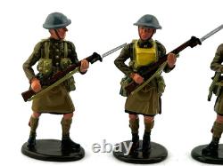 Britains Premier Biggs WW1 Kilted Scots Infantry 54mm Toy Soldier Set Boxed RARE