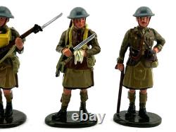 Britains Premier Biggs WW1 Kilted Scots Infantry 54mm Toy Soldier Set Boxed RARE