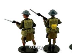 Britains Premier Biggs WW1 Kilted Scots Infantry 54mm Toy Soldier Set Boxed RARE