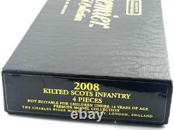 Britains Premier Biggs WW1 Kilted Scots Infantry 54mm Toy Soldier Set Boxed RARE