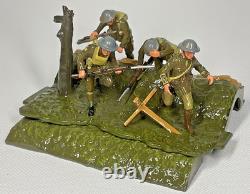 Britains Premier Over The Top, Trench Scene, Officer, Sergeant & Two Men #41035