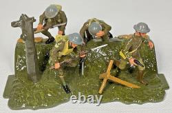 Britains Premier Over The Top, Trench Scene, Officer, Sergeant & Two Men #41035